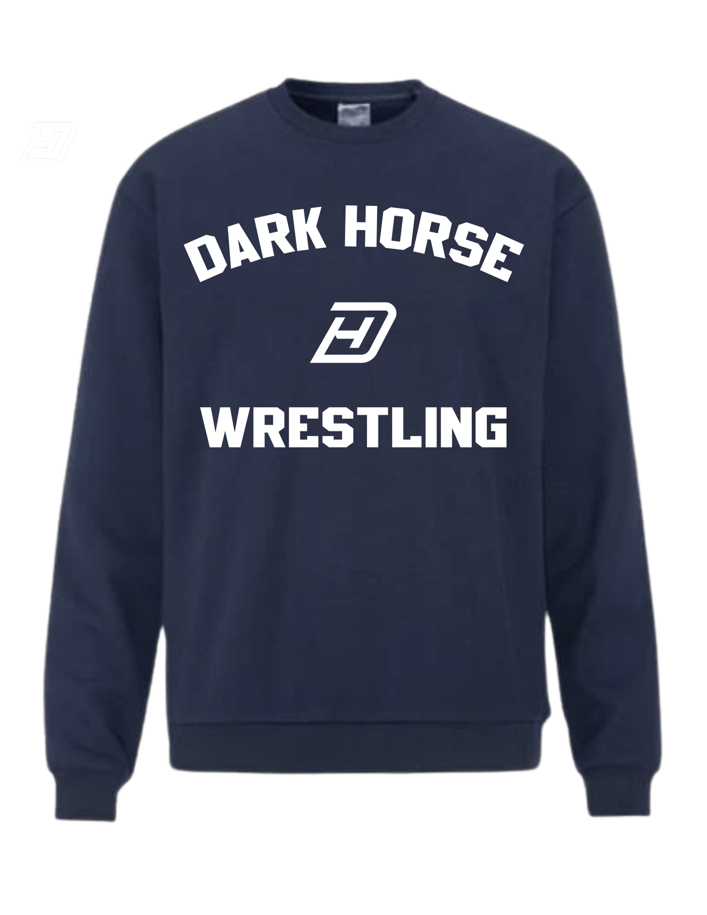 Champion Crew- "Dark Horse Wrestling + DH Logo" (Navy/White)