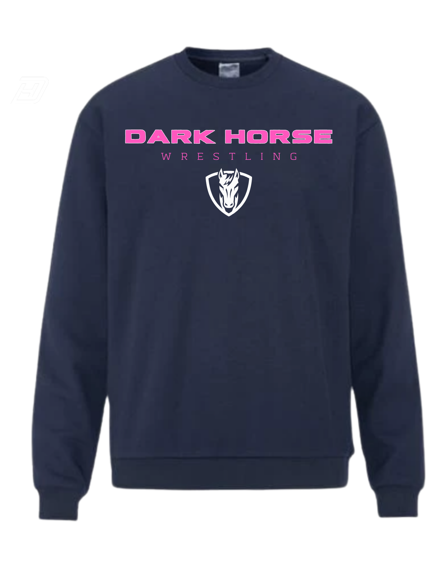 Champion Crew- "Dark Horse Wrestling + Shield" (Navy/Pink)